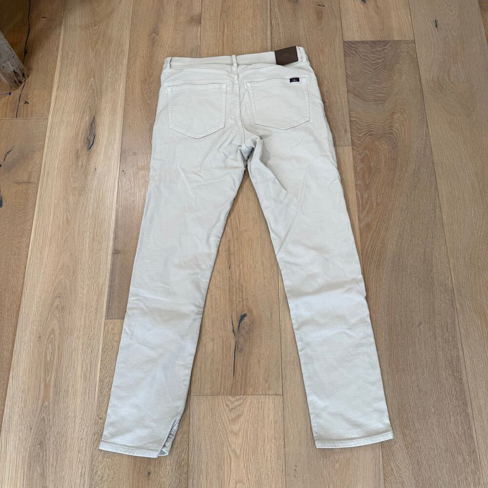Faherty Terry Stretch Five Pocket Canvas Pants. Casual, Preppy, Comfort Jeans - Picture 6 of 9